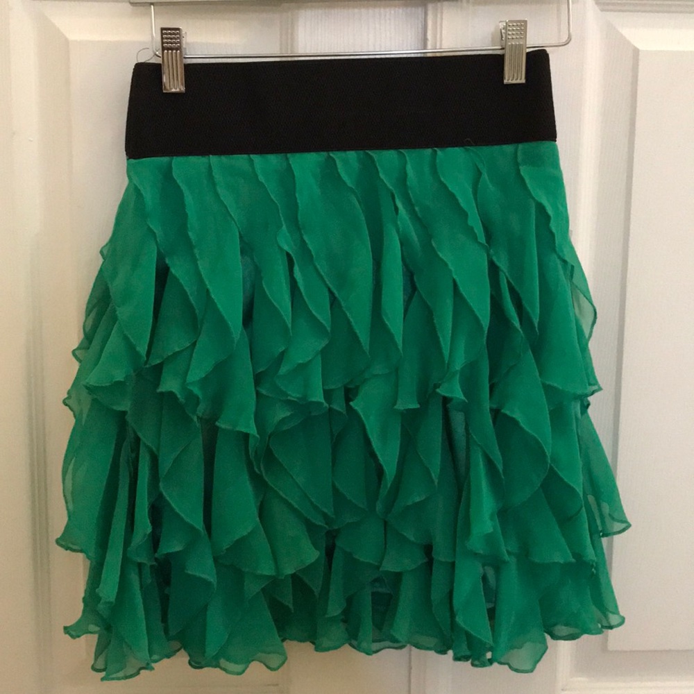 Green XOXO skirt